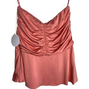 REVOLVE More To Come Tasha Ruched Mini Skirt, size S